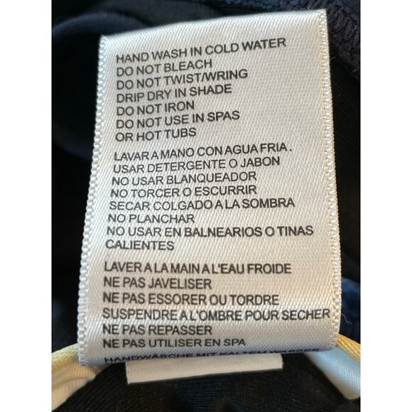 Michael Kors navy and white metal logo high neck maillot 8 - Picture 5 of 10